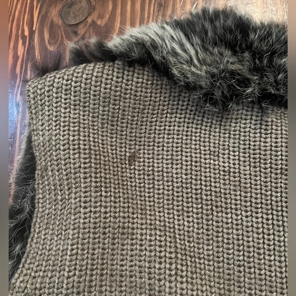 QUINN Rabbit Fur Vest Cardigan Nordstrom - Picture 7 of 7